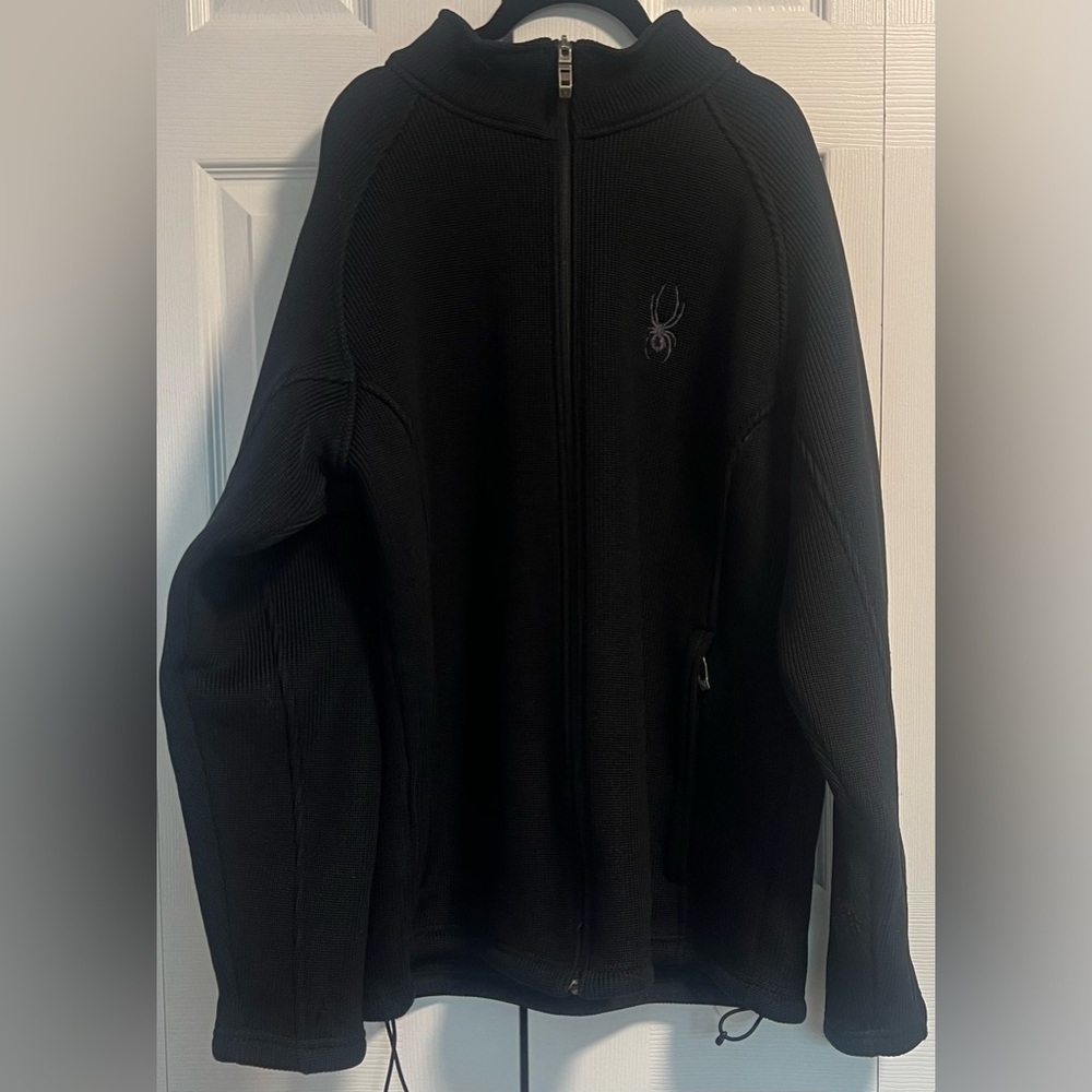 Men's Spyder Black Full-Zip Core Sweater